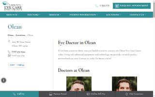 Community Eye Care Specialists - Olean website