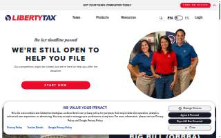 Liberty Tax of Olean website