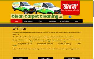 Olean Carpet Cleaning website