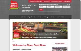 Olean Food Barn website