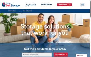 Secure Self Storage website