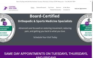 CNY Orthopedics - Oneida website