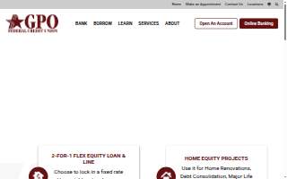 GPO Federal Credit Union website