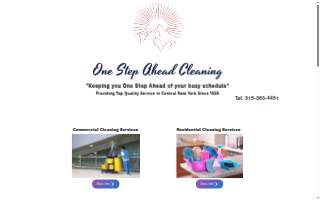 One Step Ahead Cleaning Service website