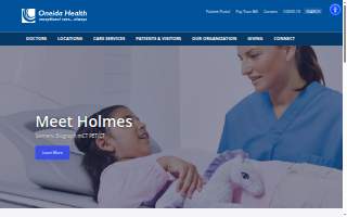 Oneida Health Outpatient Therapy website