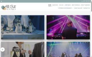 All Out Rentals website