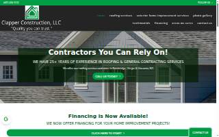 Clapper Construction website