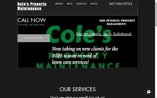 Cole's Property Maintenance website