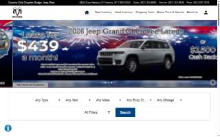 Country Club Chrysler Dodge Jeep Ram website