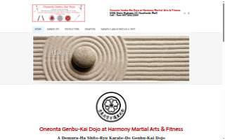 Harmony Martial Arts and Fitness / Oneonta Genbu-Kai website