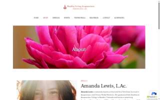 Healthy Living Acupuncture, Amanda Lewis, L.Ac. website
