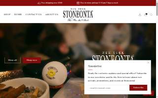 Stoneonta Clothing website