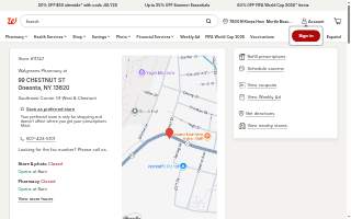 Walgreens of Oneonta website