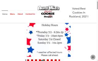 Aunt Mia's Gourmet Cookie & Gift Shoppe website