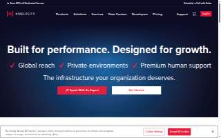 Hivelocity New York Data Center website