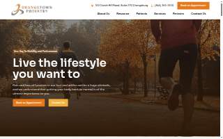 Orangetown Podiatry of Orangeburg website