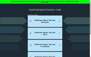 Tantrum Spray Tan, Inc website