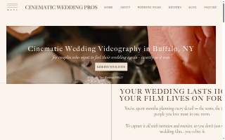 Cinematic Wedding Pros website