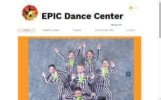 Epic Dance Center website
