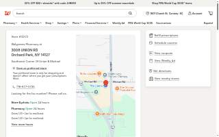 Walgreens of Orchard Park website