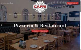 Capri Pizza & Pasta website