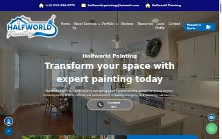 Halfworld Painting website