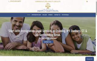 Law Offices of Jason F. Valentin website