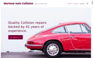 Martone Auto Collision website