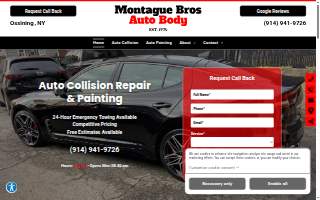 Montague Bros Auto Body website