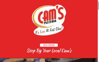 Cam's Pizzeria website