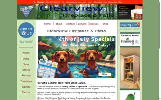 Clearview Fireplace & Patio website