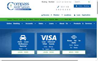 Compass Federal Credit Union website