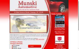 Munski Automotive website