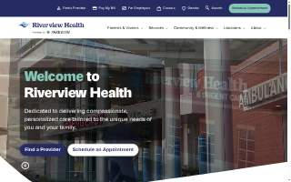 Riverview Health Physicians Orthopedics & Sports Medicine website