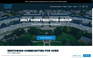 Holt Construction website