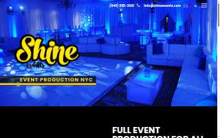 Shine Events Inc website