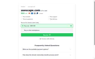Usescape Rejuvenation LLC website