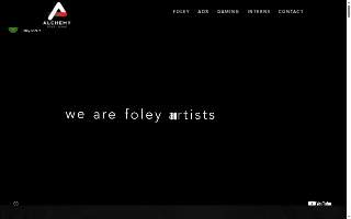 Alchemy Post Sound website