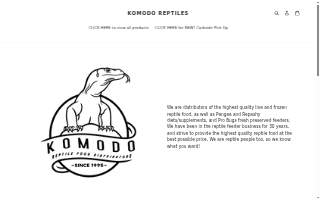 Komodo Reptiles website