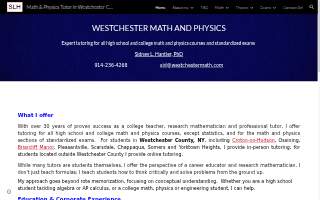 Westchester Math and Physics website