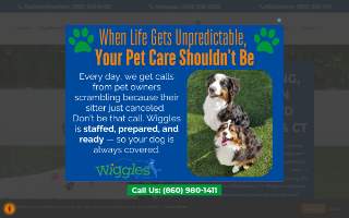 Wiggles Pet Resort website