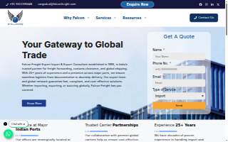 Falcon Freight Inc website
