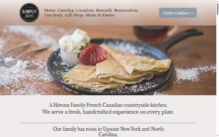 Simply Crepes Kitchen and Bar Webster - Penfield website