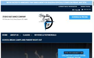 Studio East Dance Company website