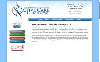 Active Care Chiropractic website