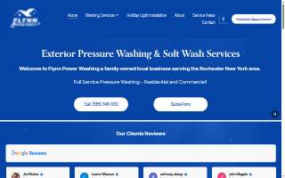 Flynn Power Washing website