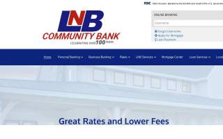 LNB Banking website