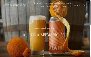 Aurora Brewing Company - Rochester website