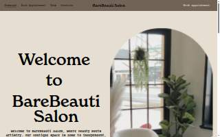 BareBeauti Salon website