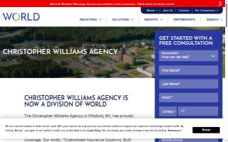 Christopher Williams Agency, Inc. website